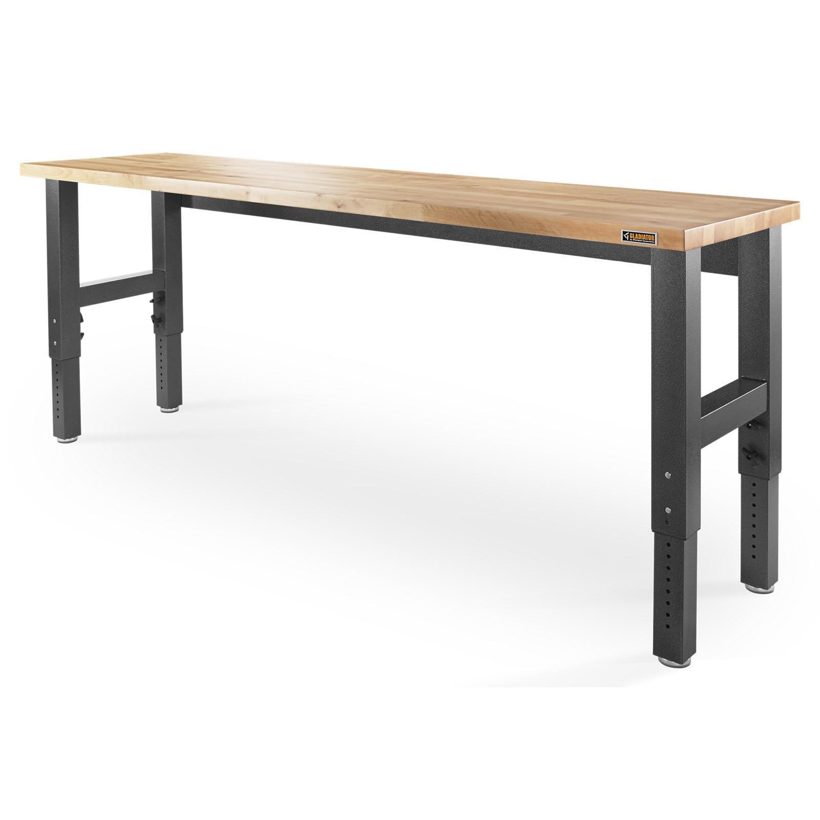 その他 woodworks Gladiator Hammered Granite 8' Wide Adjustable Height