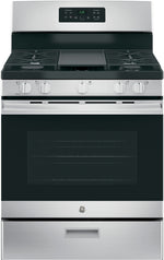 GE Stainless Steel Freestanding Gas Range (5.0 Cu. Ft.) - JCGBS66SEKSS