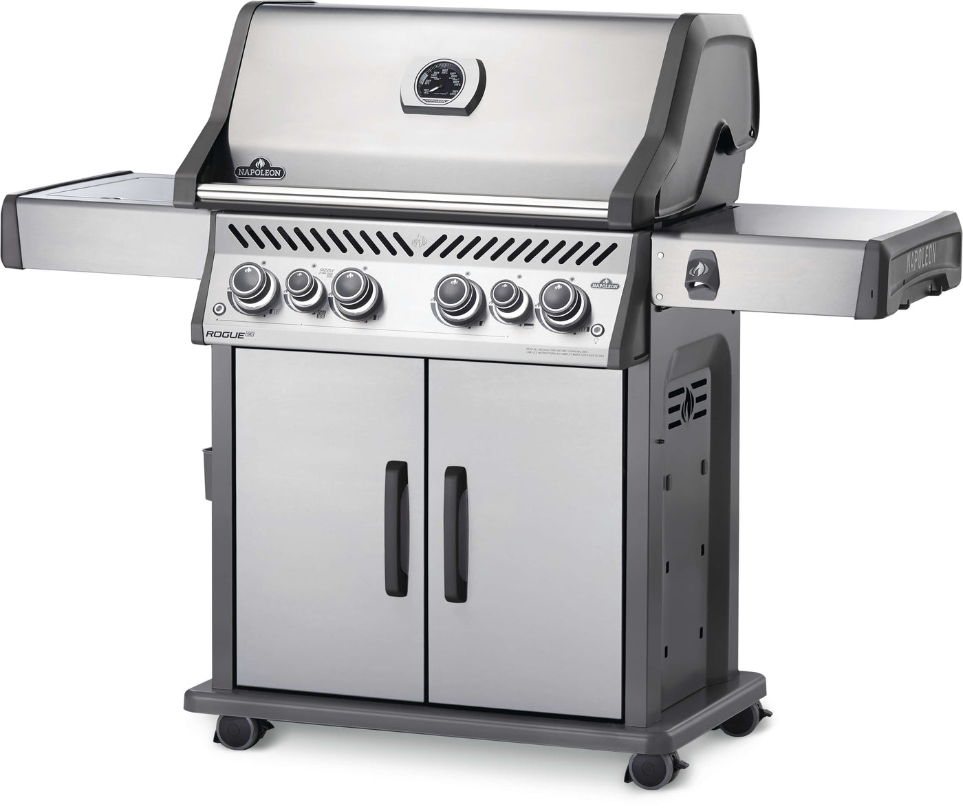 Napoleon Rogue SE 525 4-Burner 76,500 BTU Natural Gas Grill with Infrared  Side Burner and Rear Burners - RSE525RSIBNSS-1 | Leon's