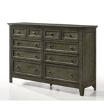 San Mateo 10 Drawer Dresser - Pewter