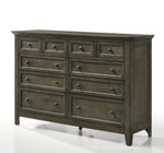 San Mateo 10-Drawer Dresser - Pewter