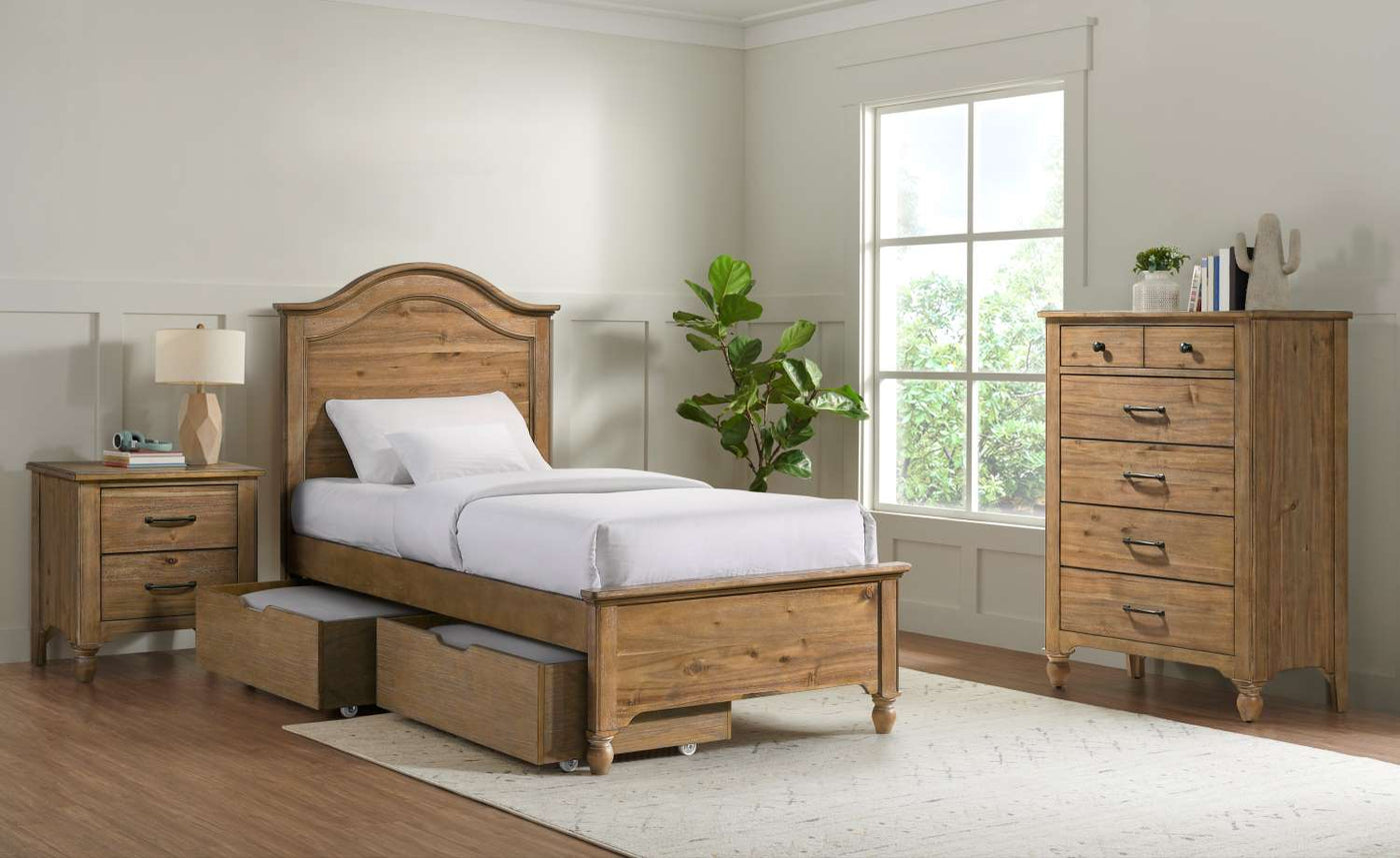 Highland 3-Piece Twin Bed - Sand Dune