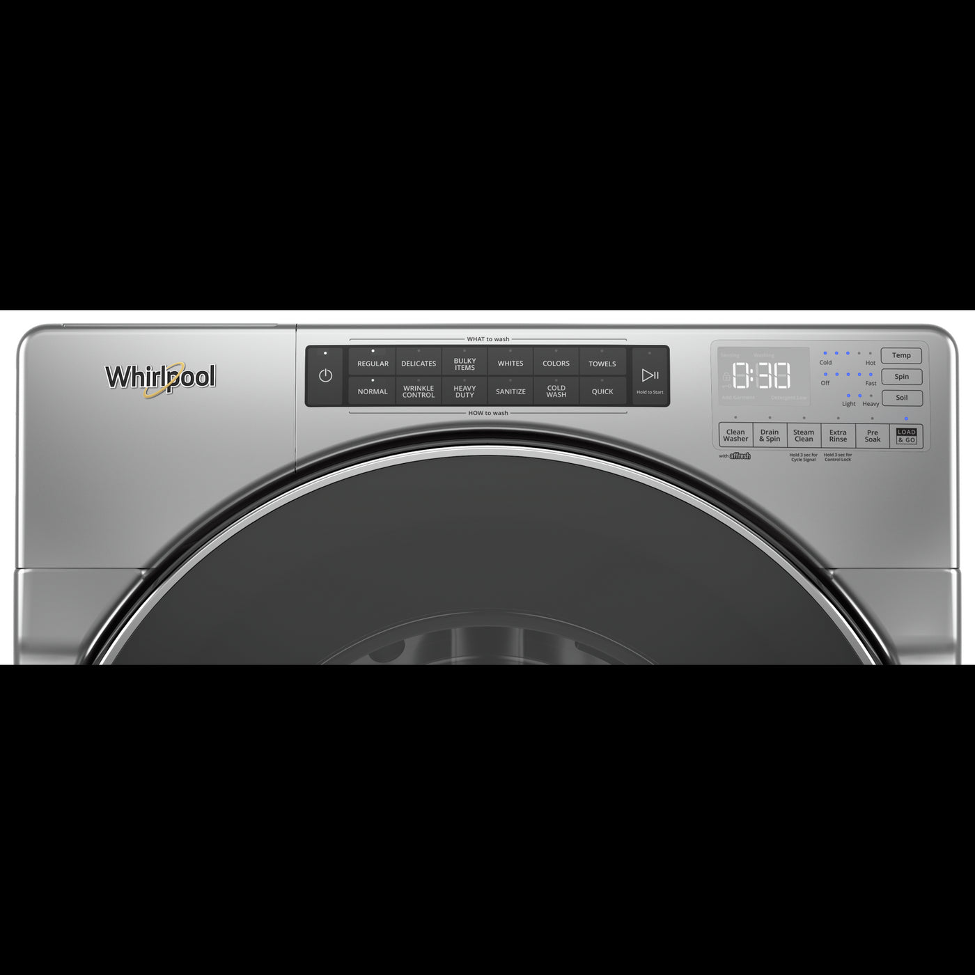 Whirlpool Chrome Shadow Front Load Washer (5.2 Cu.Ft.) - WFW6620HC