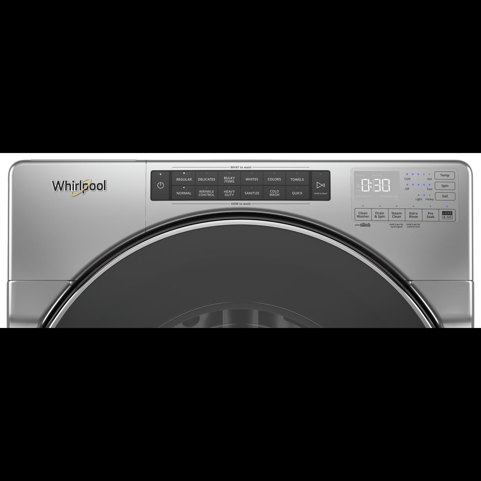 Whirlpool Chrome Shadow Front Load Washer (5.8 cu.ft.) - WFW8620HC