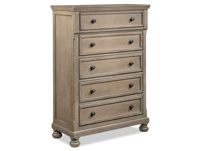 Windchester 5 Drawer Chest - Grey