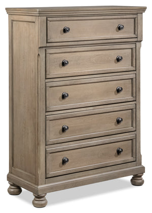 Windchester 5 Drawer Chest - Grey