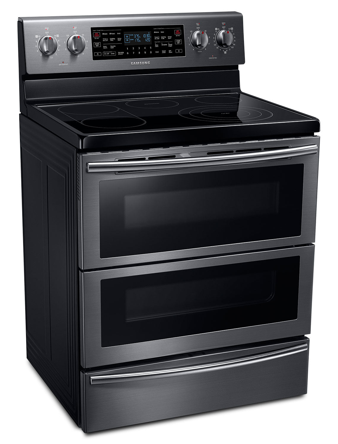 Samsung Black Stainless Steel Freestanding Electric Convection Range (5.9 Cu. Ft.) - NE59J7850WG/AC
