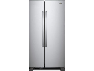 Whirlpool Monochromatic Stainless Steel Side-by-Side Refrigerator (22 Cu. Ft.) - WRS312SNHM