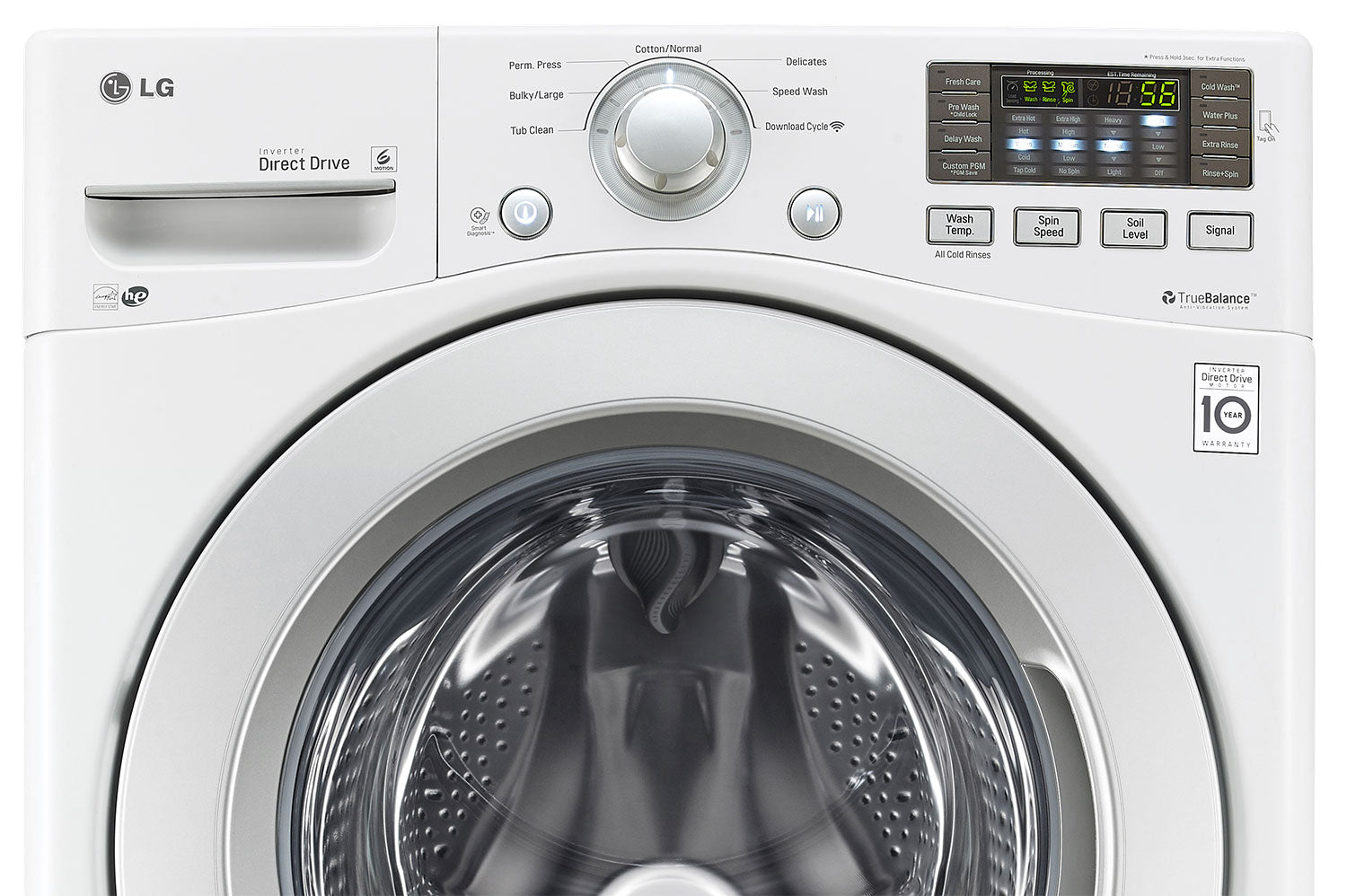 LG Appliances White Front-Load Washer (5.2 Cu. Ft. IEC) - 	WM3270CW