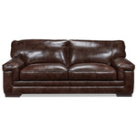 Stampede Leather Sofa - Coffee