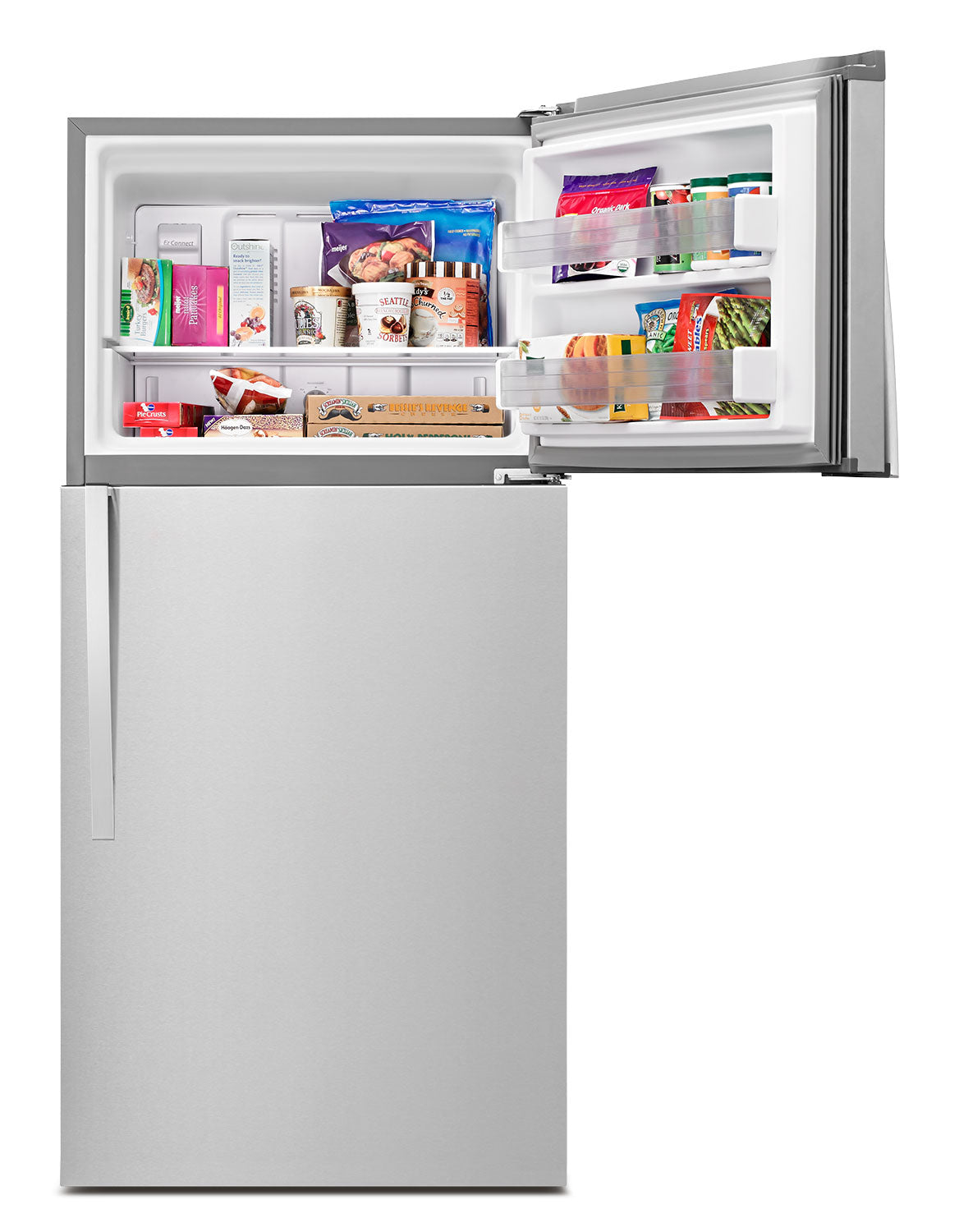 Whirlpool Monochromatic Stainless Steel Top-Freezer Refrigerator (19.2 Cu. Ft.) - WRT519SZDM