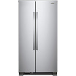 Whirlpool Monochromatic Stainless Steel Side-by-Side Refrigerator (25 Cu. Ft.) - WRS315SNHM