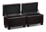Paloma 3-Piece Ottoman - Chocolate