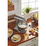 KitchenAid Medallion Silver Artisan® Series Tilt-Head Stand Mixer with Premium Accessory Pack - KSM195PSMS