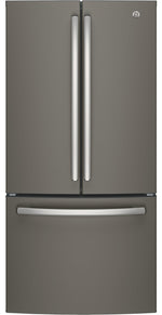 GE 32.75" 18.6 Cu. Ft. Slate Counter-Depth French Door Refrigerator - GWE19JMLES