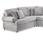 Jupiter 4-Piece Sectional with Right-Facing Chaise - Ash Grey