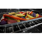 KitchenAid Black Stainless Steel Slide-In Gas Convection Range (5.8 Cu. Ft.) - KSGG700EBS