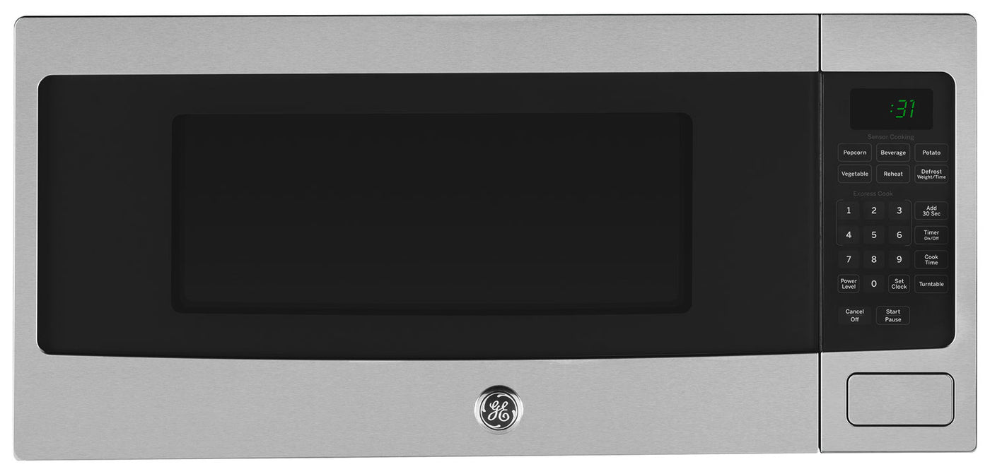 GE Profile Stainless Steel Spacemaker Countertop Microwave (1.1 Cu. Ft.) - PEM10SFC