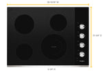 Whirlpool Stainless Steel 30" Electric Cooktop - WCE55US0HS