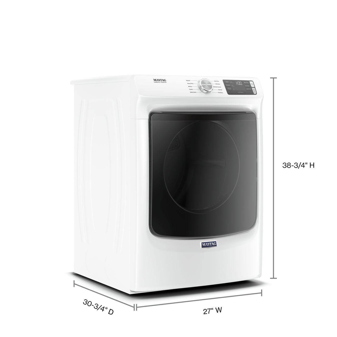 Maytag White Gas Dryer (7.3 Cu. Ft.) - MGD5630HW