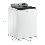Maytag White Top Load Washer (5.5 cu.ft.) - MVW6200KW