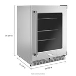 KitchenAid Stainless Steel Under-Counter Refrigerator (5.2 cu. ft.) - KURR314KSS