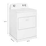 Whirlpool White Electric Dryer (7.0 Cu. Ft.) - YWED4850HW