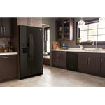 Whirlpool Black Stainless Steel Side-by-Side Refrigerator (25 Cu. Ft.) - WRS325SDHV