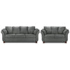 Collier Sofa and Loveseat Set - Dark Grey