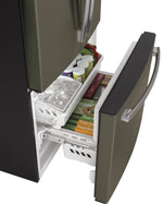 GE 32.75" 18.6 Cu. Ft. Slate Counter-Depth French Door Refrigerator - GWE19JMLES