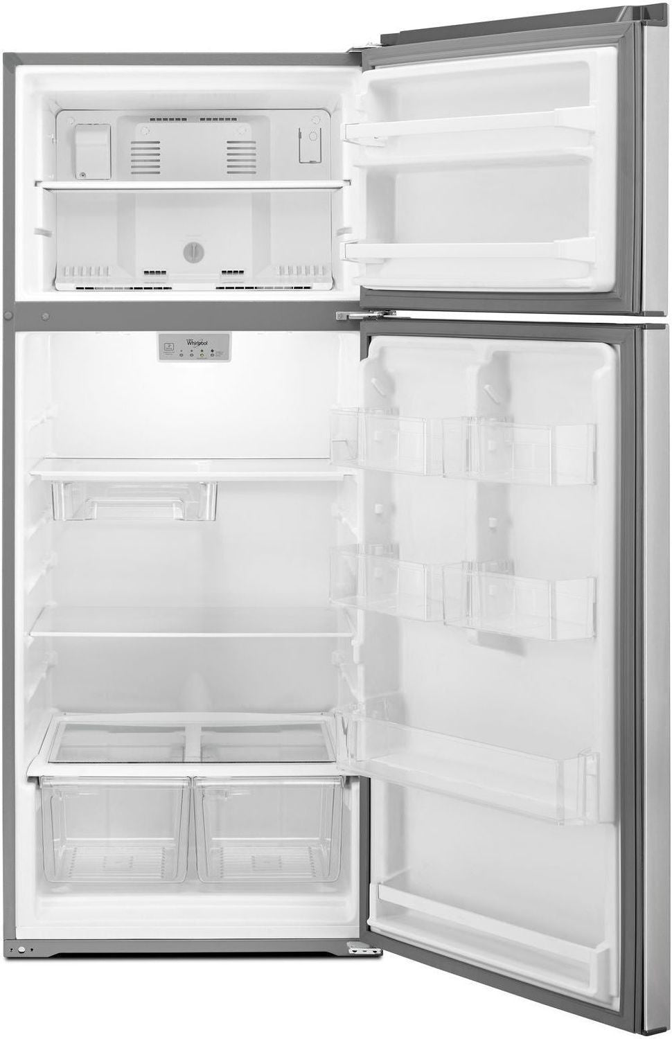 Whirlpool 28" 18 Cu. Ft. Stainless Steel Top-Freezer Refrigerator - WRT518SZFM
