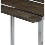 Kieran End Table - Charcoal and Chrome