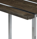 Kieran End Table - Charcoal and Chrome