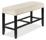 Jackson Counter Height Bench - Cream