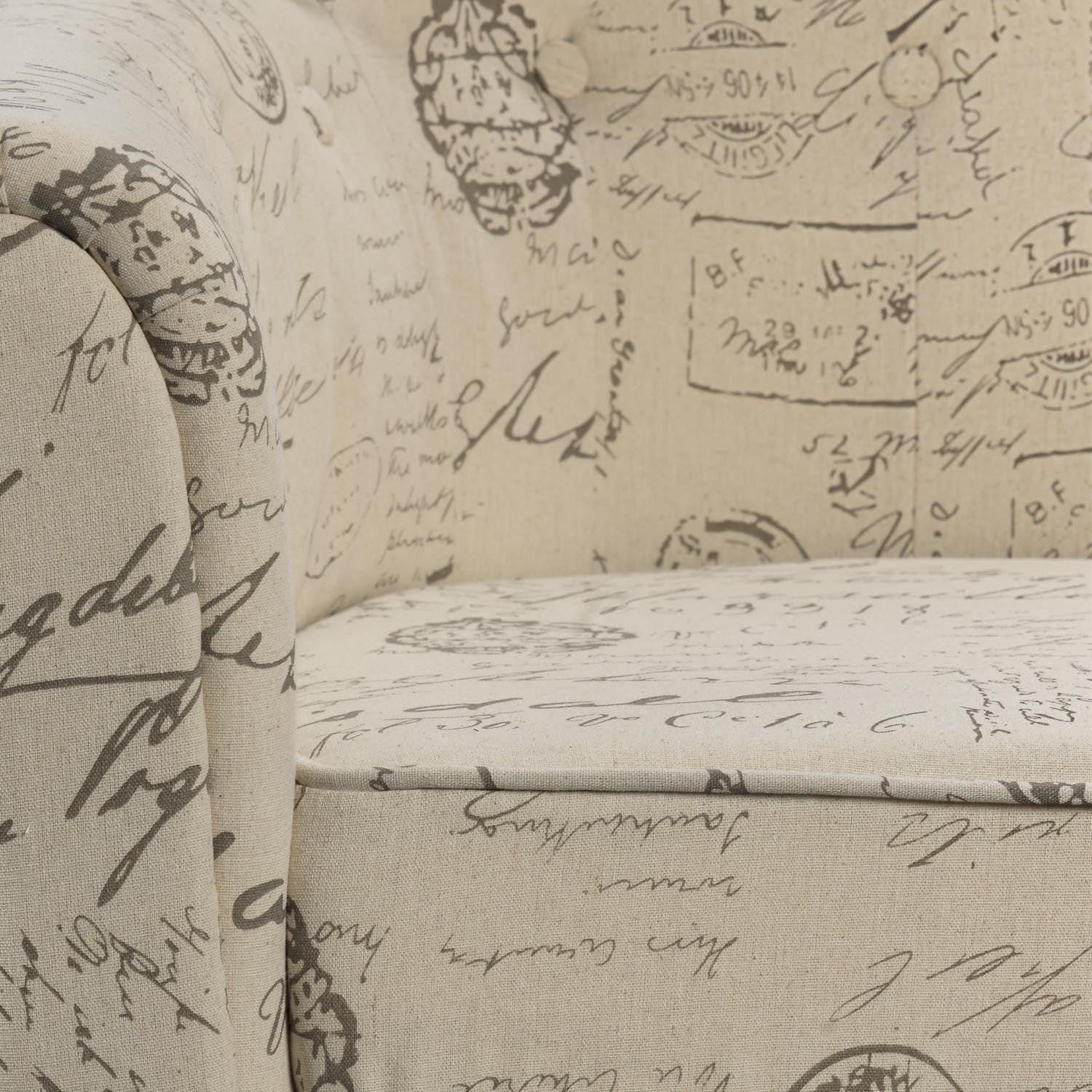 Yanny Accent Chair - Scroll White