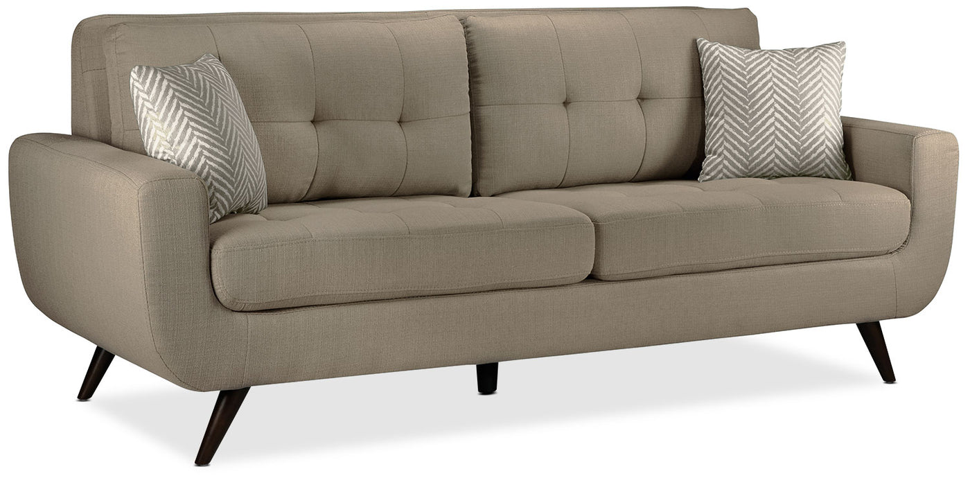 Julian Sofa and Loveseat Set - Grey