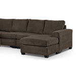 Danielle 3-Piece Sectional with Right-Facing Corner Wedge - Java