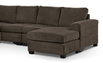 Danielle 3-Piece Sectional with Right-Facing Corner Wedge - Java