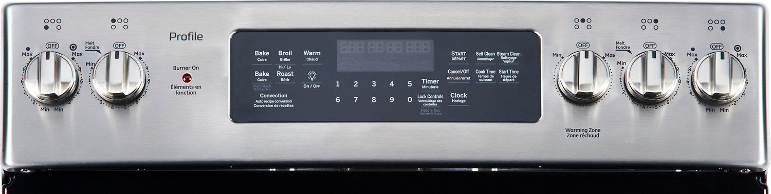 GE Stainless Steel Freestanding Electric True Convection Range (6.2 Cu. Ft.) - PCB905SKSS