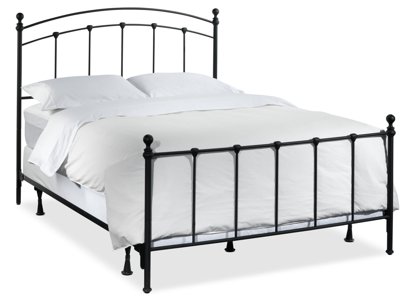 Sanford 3-Piece Queen Bed - Matte Black