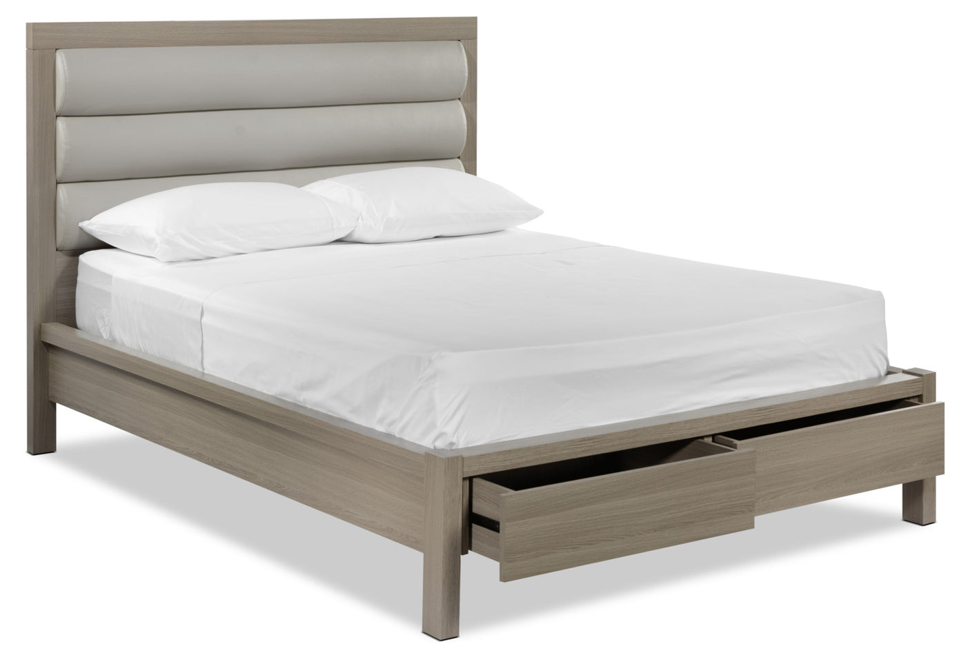 Bay Hill 3-Piece Queen Storage Bed - Grey