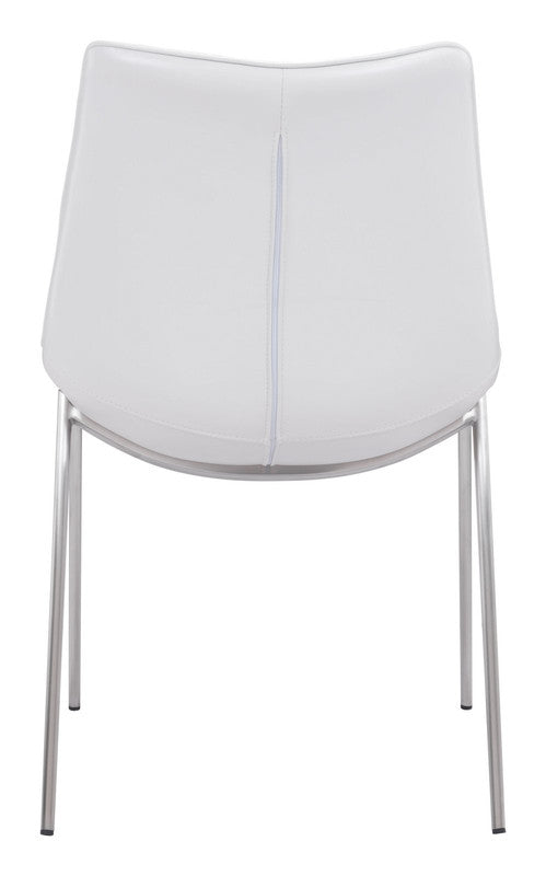Teglberg Dining Chair - White/Silver - Set of 2