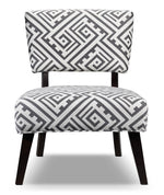 Parker Accent Chair - White and Grey