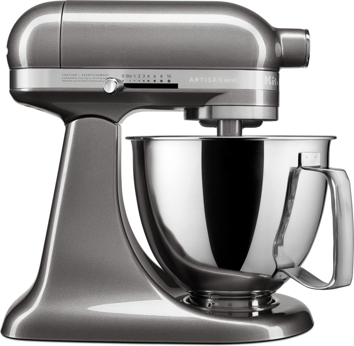 KitchenAid Medallion Silver Mini 3.5-Quart Tilt-Head Stand Mixer - KSM3316XMS