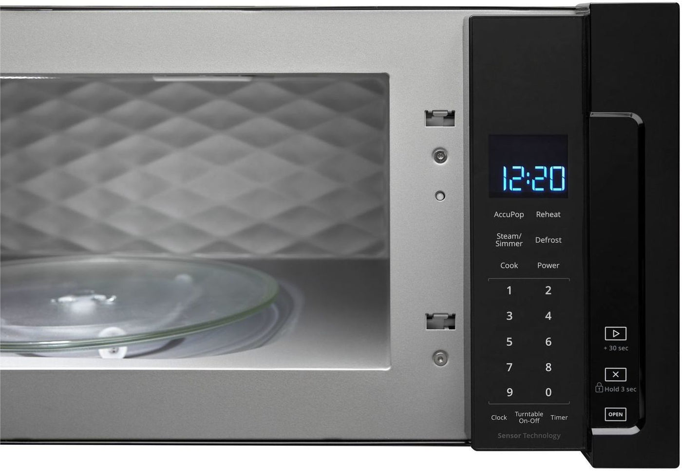 Whirlpool Black Over-the-Range Microwave and Hood Combination (1.1 Cu. Ft.) - YWML75011HB