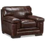 Stampede Leather Chair - Coffee
