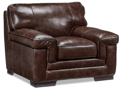 Stampede Leather Chair - Coffee