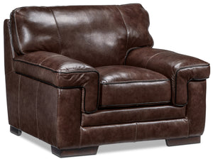 Stampede Leather Chair - Coffee