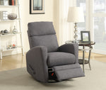 Nina Swivel Glider Recliner - Dark Grey