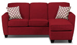 Ashby Chaise Sofa - Red